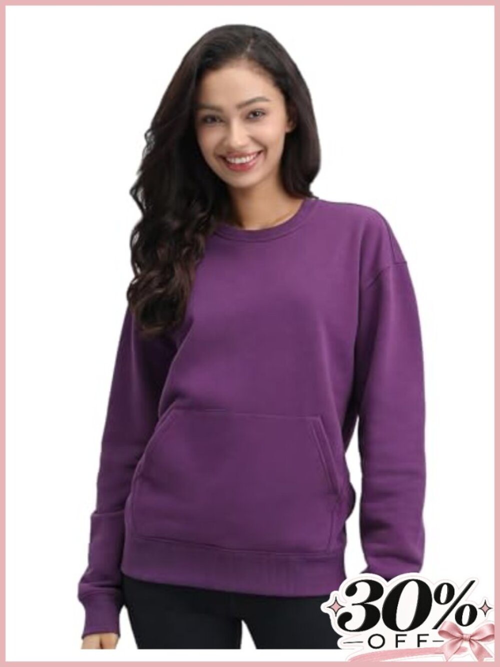 Heavyweight Fleece Crewneck Sweatshirt with Pocket